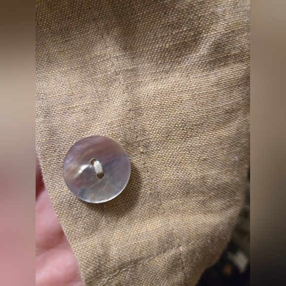 Vintage Carol Anderson Linen Top With Button Up Back Size Small/Medium - Picture 6 of 13